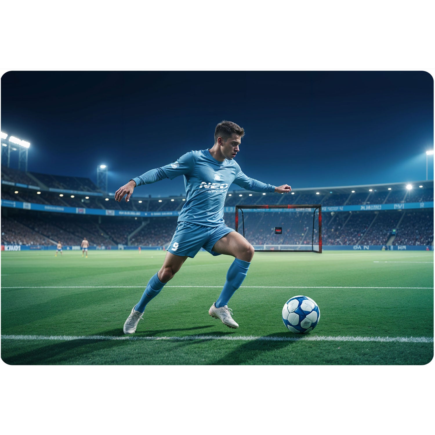 Futbolo vartai 300 x 200 x 120 cm NS-473 juoda-raudona