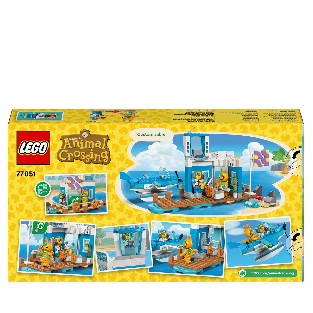 Statybos rinkinys Lego Animal Crossing 77051 Dodo Airlines Air Travel Spalvotas