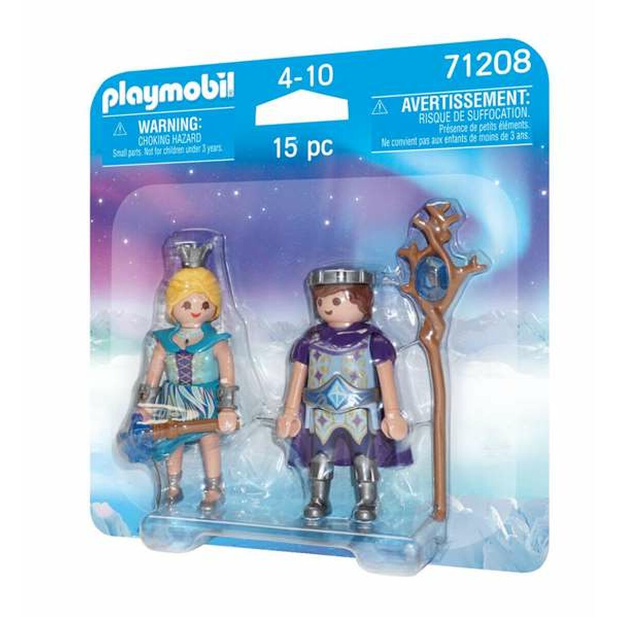 Figūrėlės su judančiomis kojomis ir rankomis Playmobil 71208 Princas Princesė 15 Dalys Duo