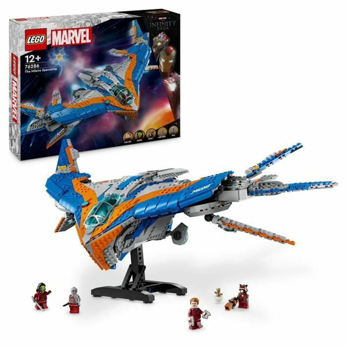 Statybos rinkinys Lego 76286 Guardians of the Galaxy: Milano Starship Spalvotas 2090 Dalys