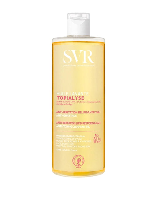 SVR Topialyse Anti-Itching Cleansing aliejinis kūno prausiklis 400 ml