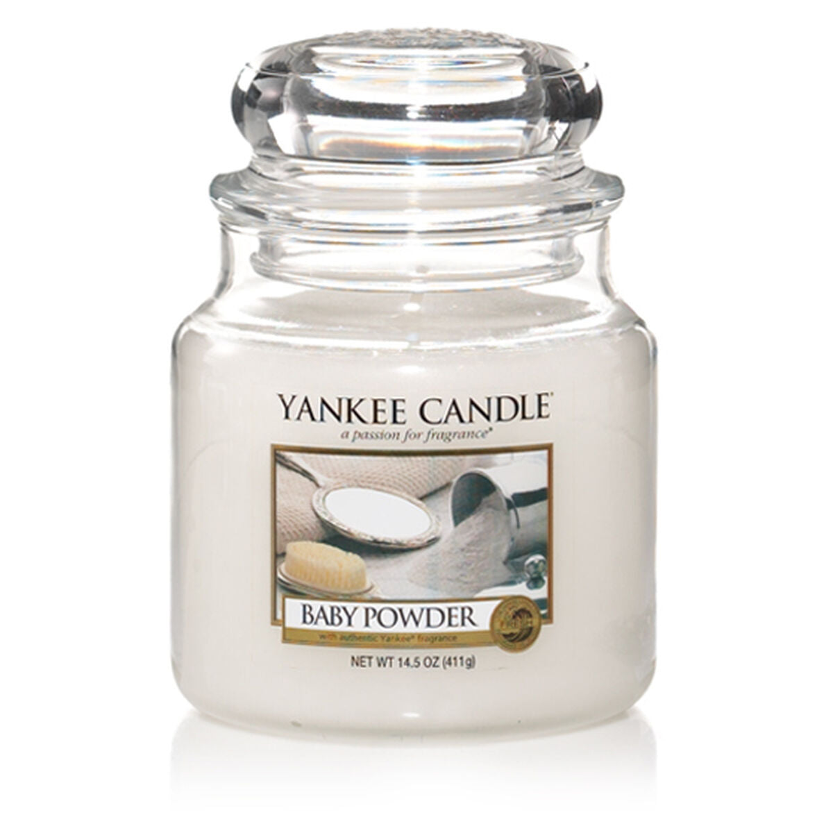 Aromatizuota žvakė Yankee Candle Classic Medium Jar Candles Talko milteliai 411 g