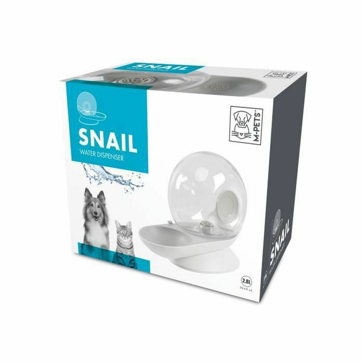 Vandens dalytuvas MPETS Snail Balta 2,8 L