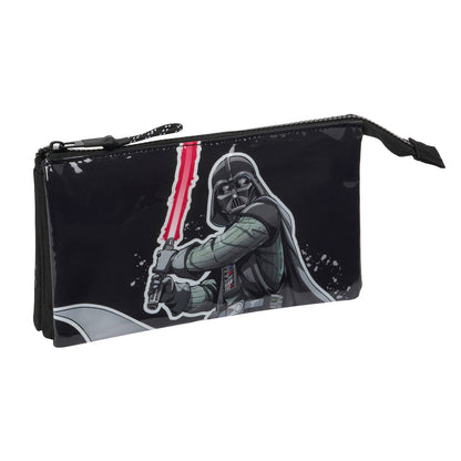 Dvigubas penalas Star Wars The fighter Juoda 22 x 12 x 3 cm