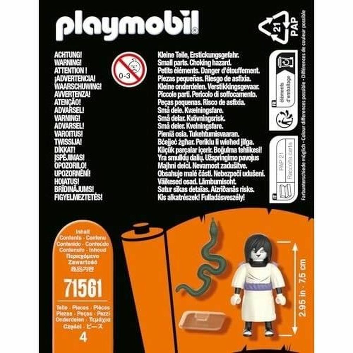 Statulėlė Playmobil Naruto 71561 4 Dalys