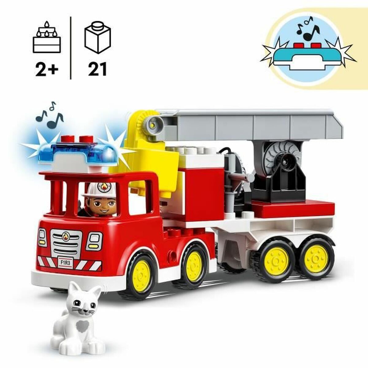 Playset Lego DUPLO Town 10969 Fire Truck 21 Dalys