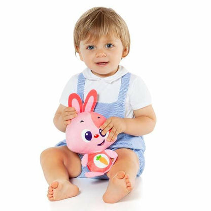 Pliušinis žaislas, leidžiantis garsus Moltó Gusy luz Baby Bunny Rožinė 7,5 cm