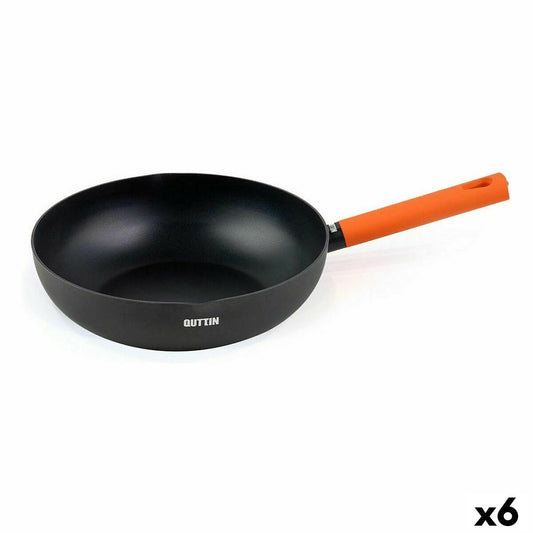 Wok keptuvė Quttin Gastro Juoda Oranžinė 47 x 29 x 8 cm (6 vnt.)