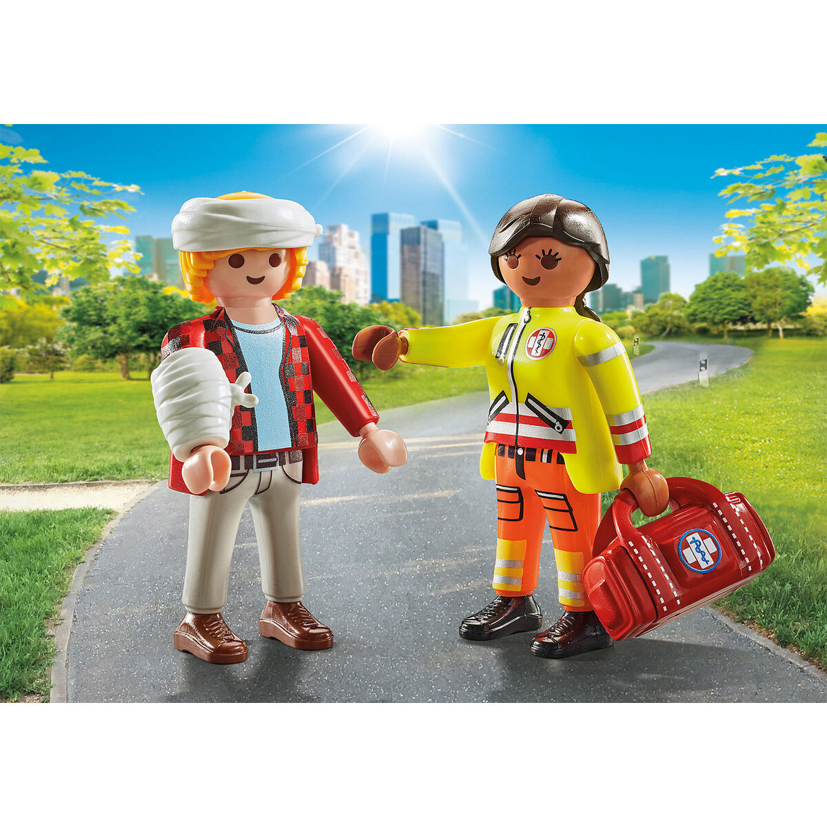 Playset Playmobil 71506 Sanitaras 6 Dalys