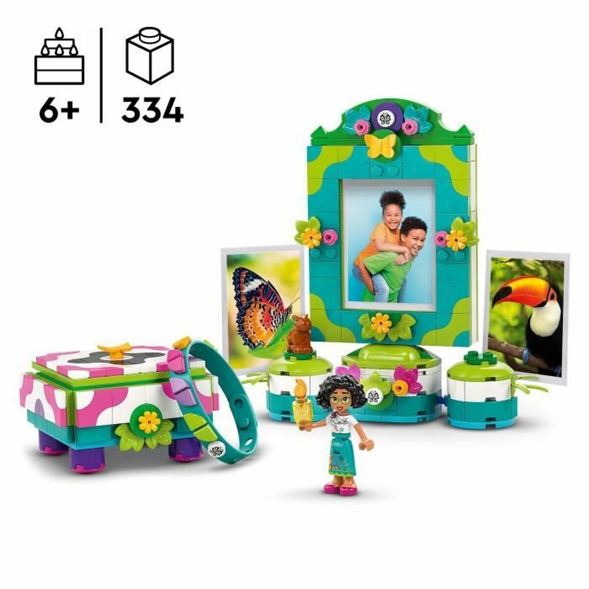 Statybos rinkinys Lego Disney Encanto 43239 Mirabel's Photo Frame and Jewelry Box Spalvotas