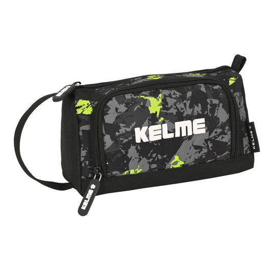 Mokyklinis dėklas Kelme Jungle Juoda Pilka Lima 20 x 11 x 8.5 cm