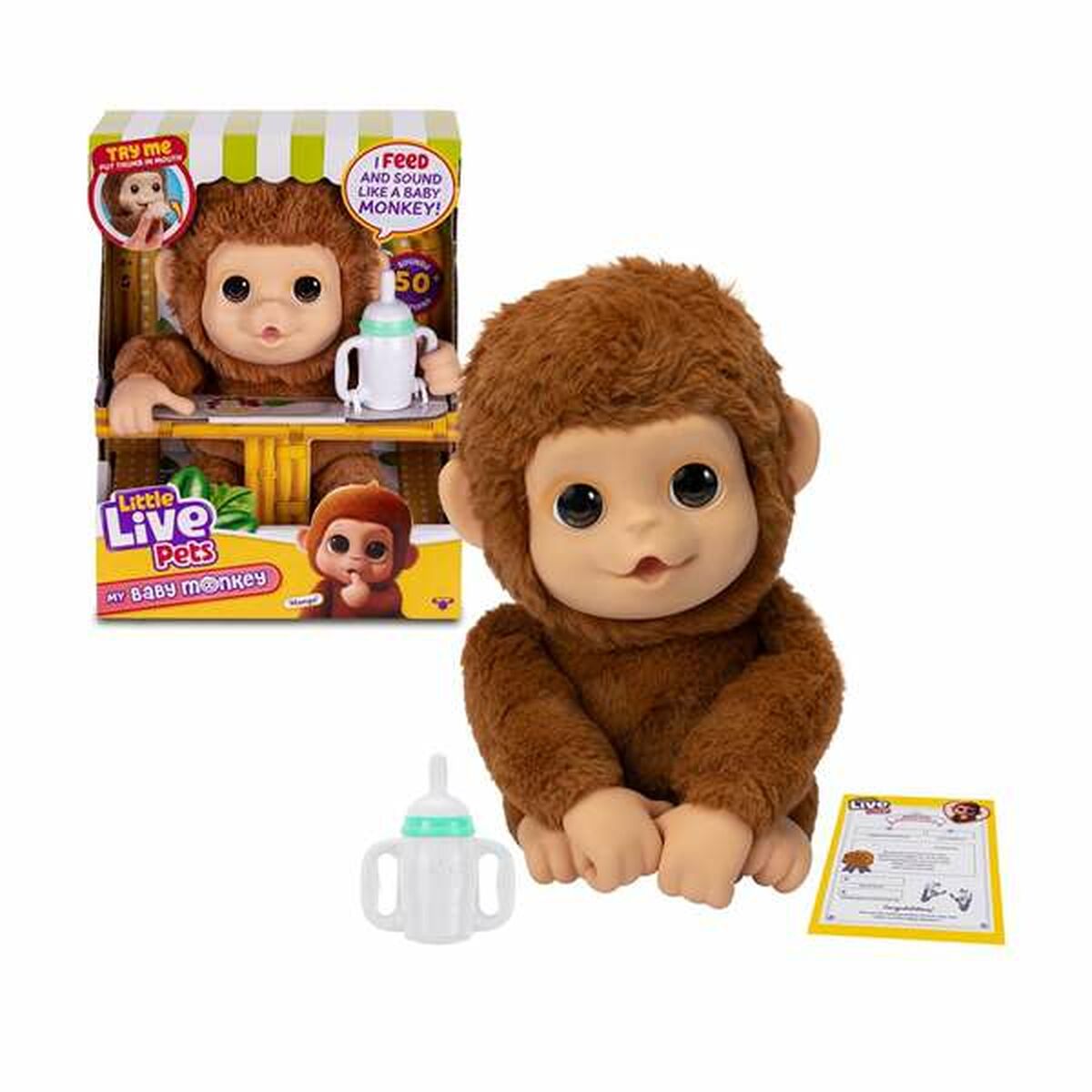 Interaktyvus Gyvūnas Famosa My Baby Monkey Little Live Pets