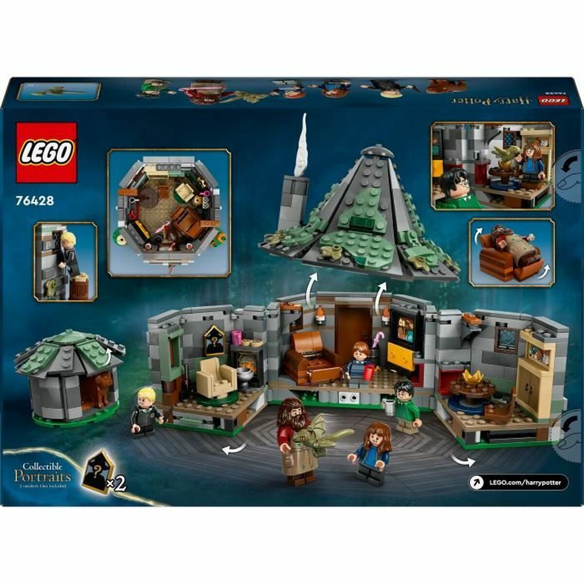 Statybos rinkinys Lego Harry Potter 76428 Hagrid's Cabin: An Unexpected Visit Spalvotas