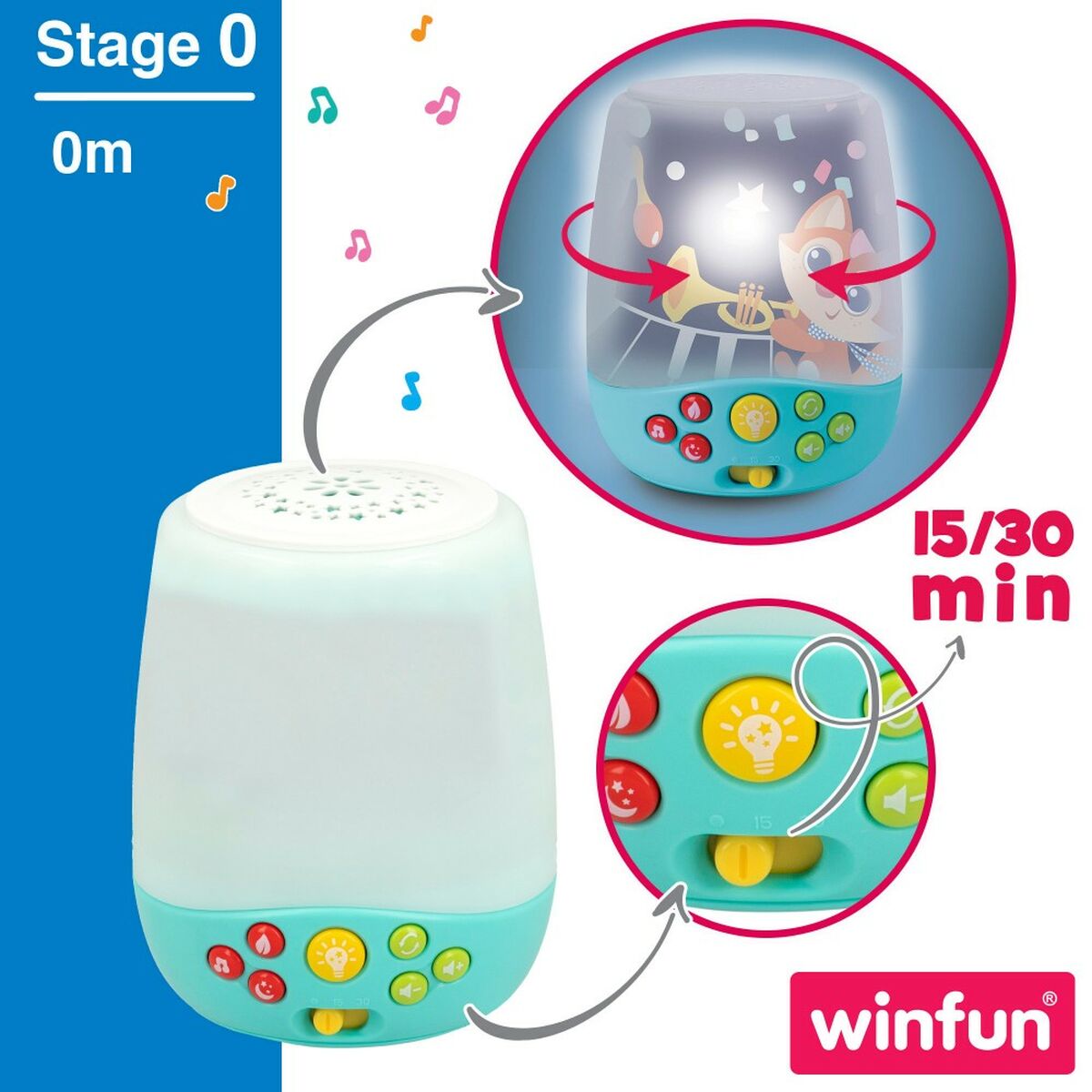 mobilus projektorius Winfun Plastmasinis 46 x 49 x 30 cm (2 vnt.)