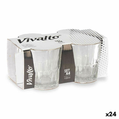 Stiklas Vivalto RYG5041 Skaidrus stiklas 100 ml Kava (24 vnt.)