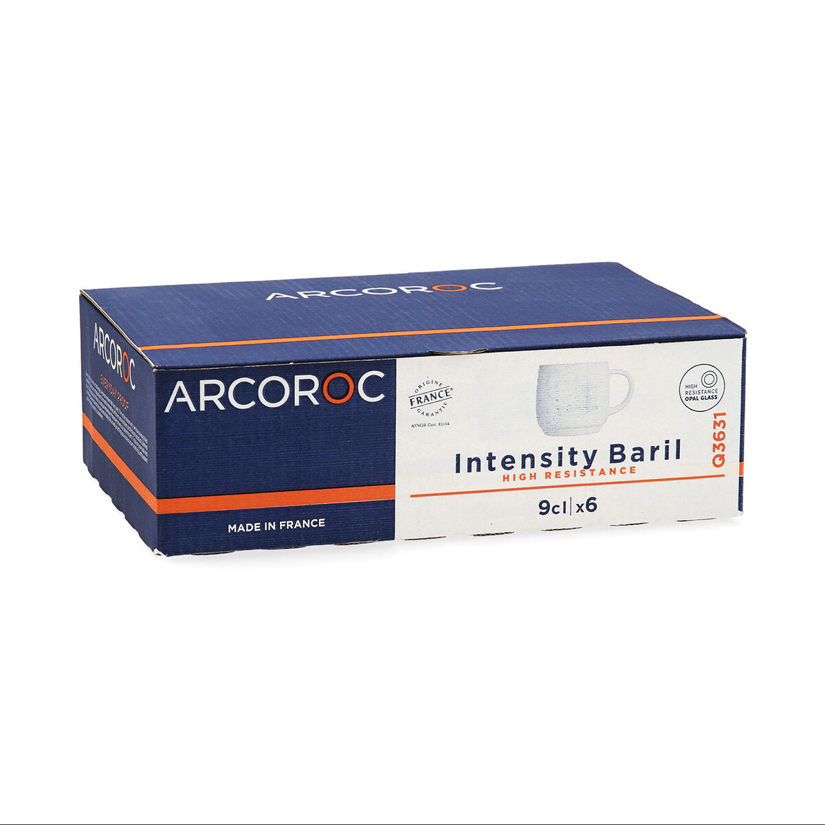 Vnt. kavos puodelių rinkinys Arcoroc Intensity Baril Rusvai gelsva stiklas 90 ml (6 vnt.)