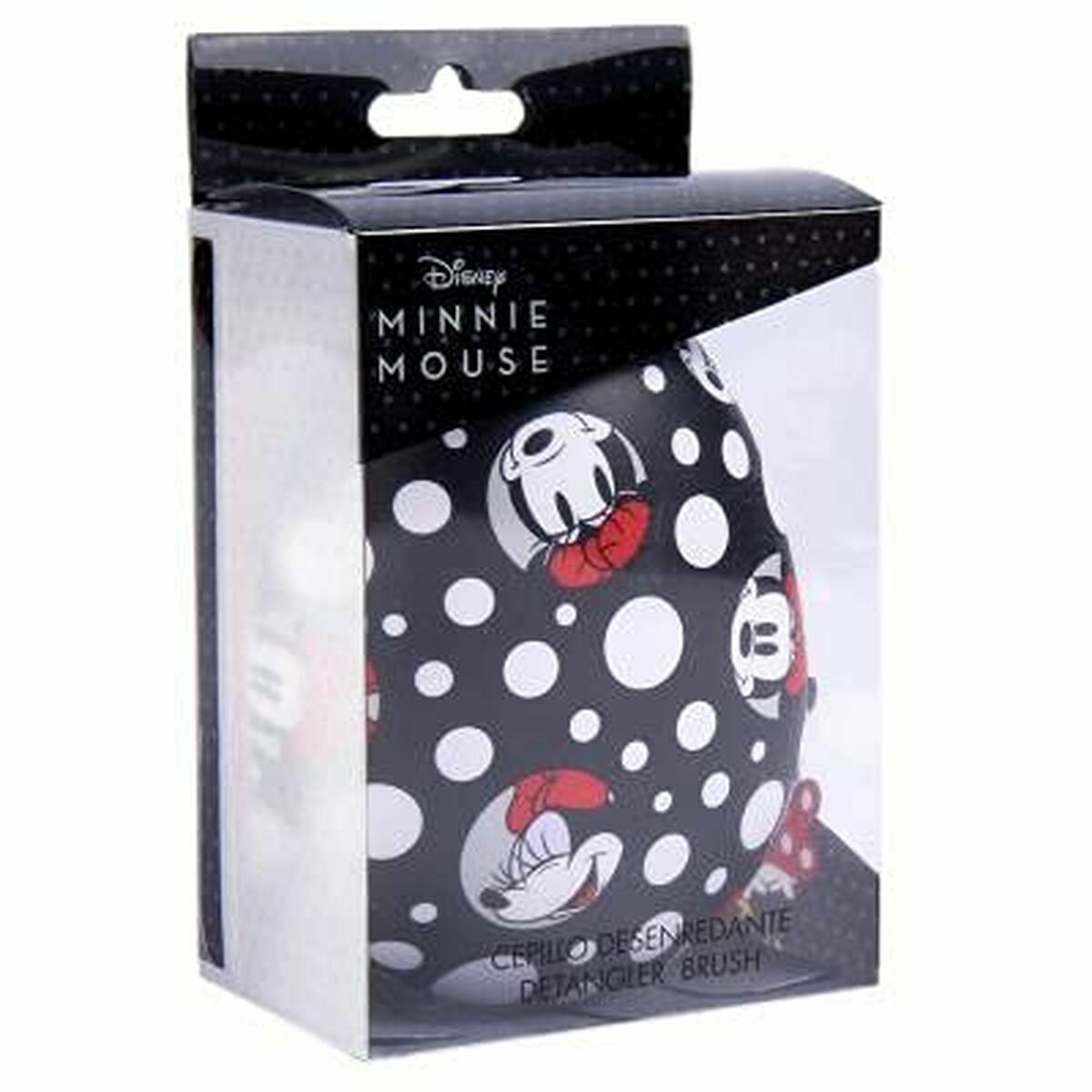 Atpainiojantis šepetys Disney   Juoda Minnie Mouse 7 x 9 x 4 cm