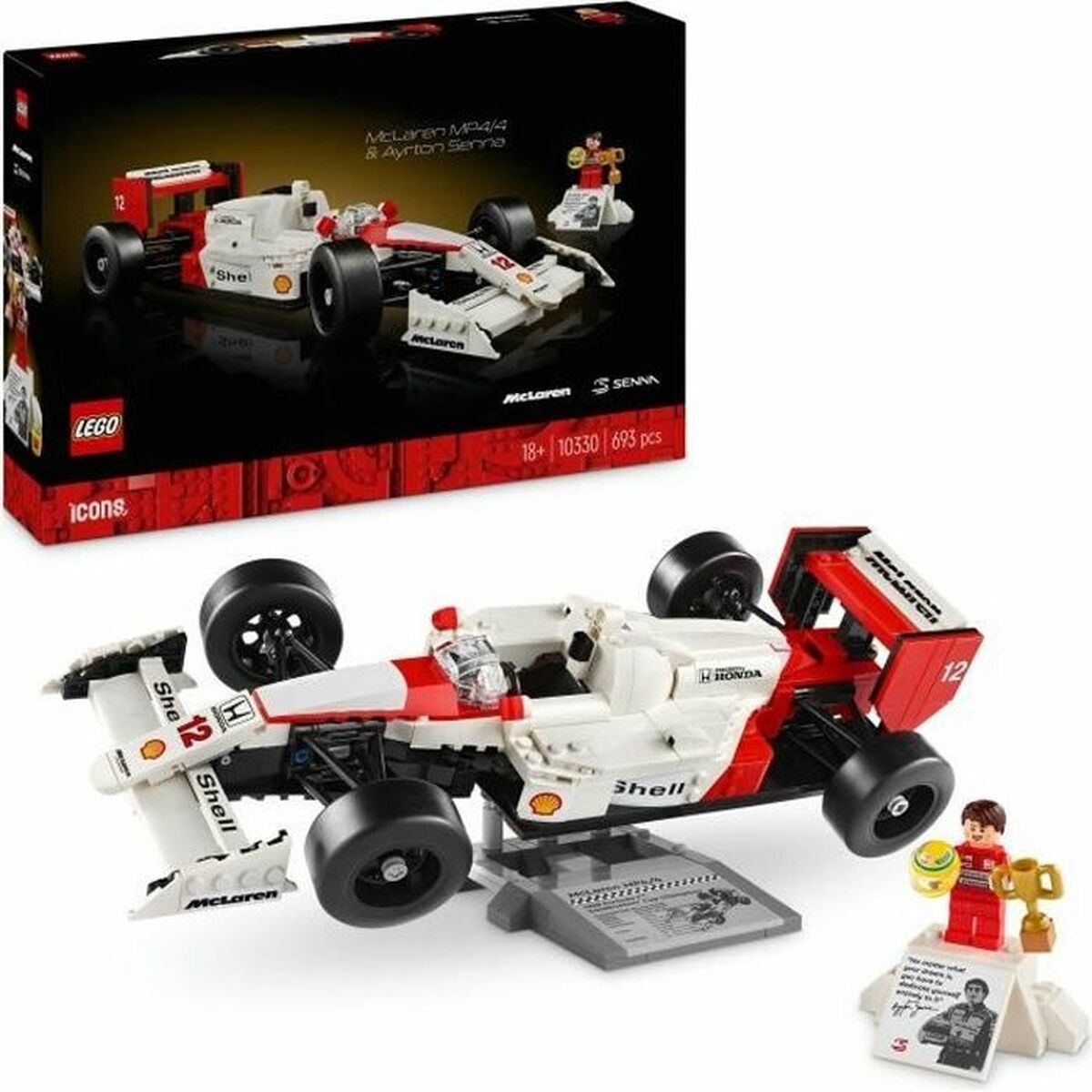 Statybos rinkinys Lego 10330 Mclaren MP4/4 & Ayrton Senna