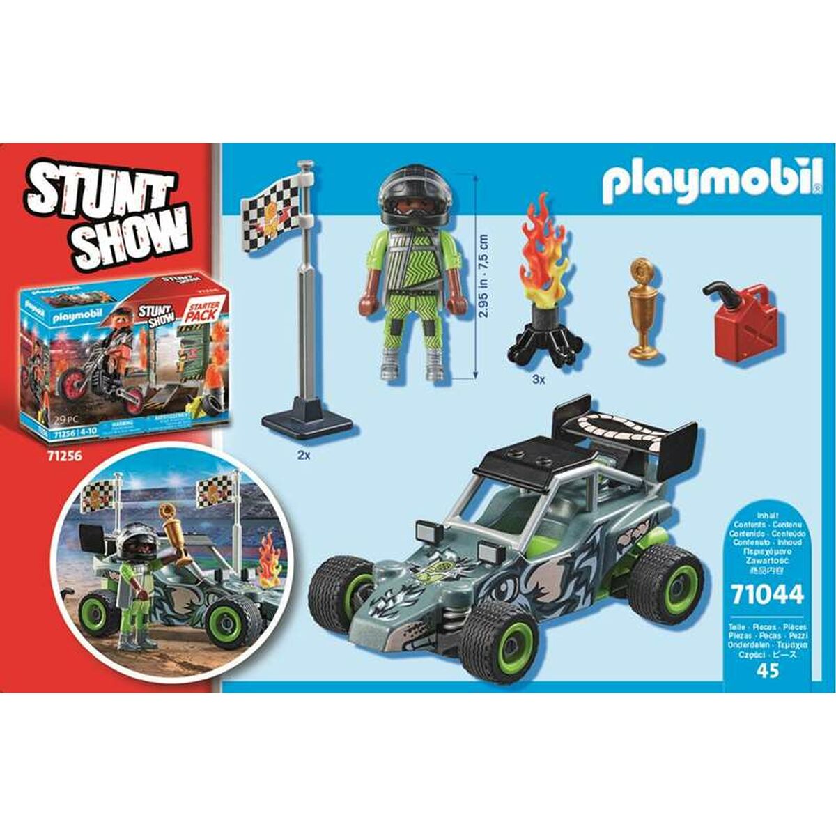 Playset Playmobil Stuntshow Racer 45 Dalys