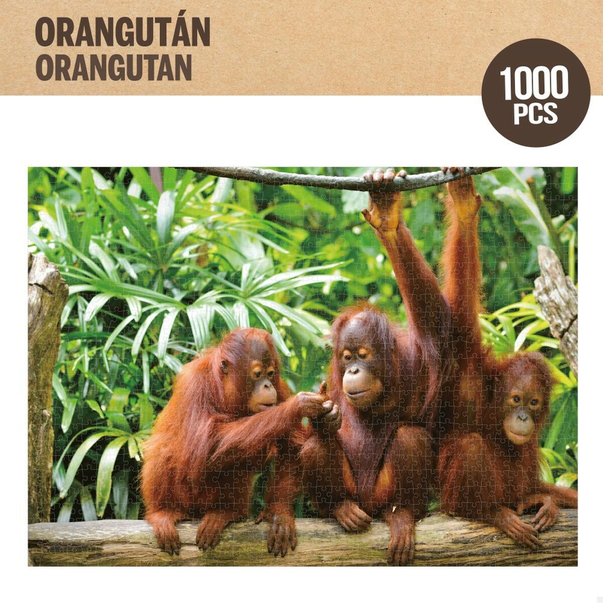 Dėlionė Colorbaby Orangutan 6 vnt. 68 x 50 x 0,1 cm