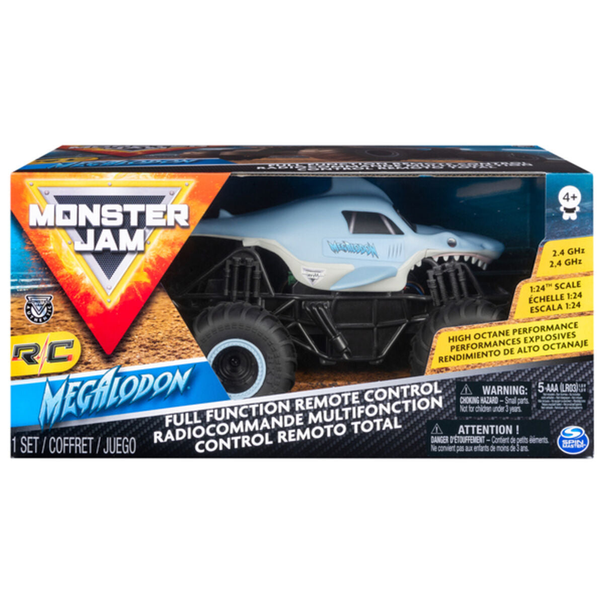 Nuotoliniu būdu valdomas automobilis Monster Jam Megalodon 1:24