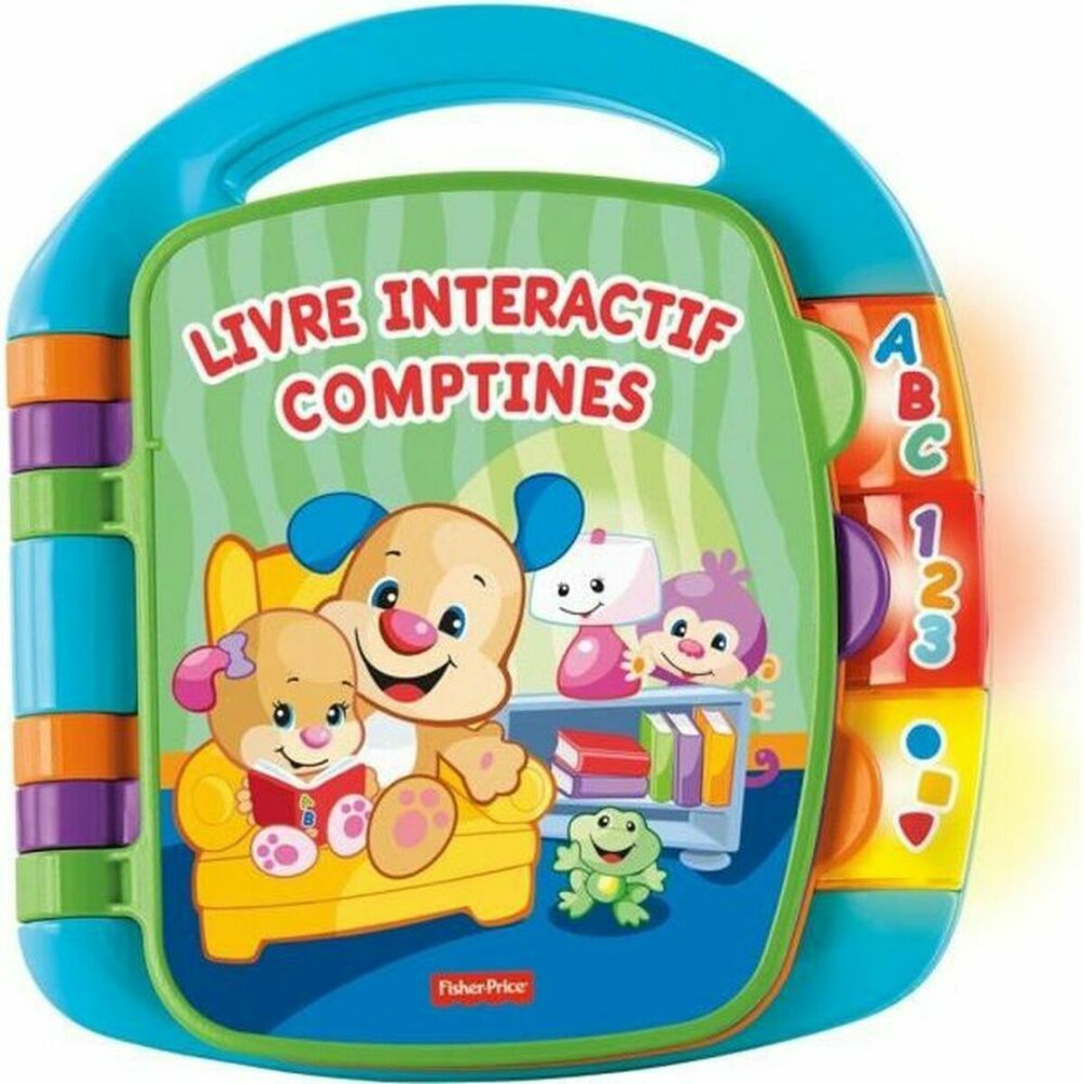 Kūdikio žaislas Fisher Price Interactive Book Nursery Rhymes Puppy (FR) Plastmasinis