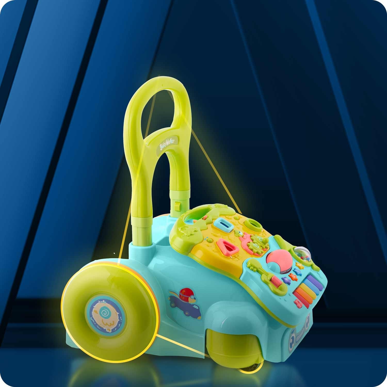 2v1 RK-744 Ricokids turkūzų edukacinis važiuoklis su muzika