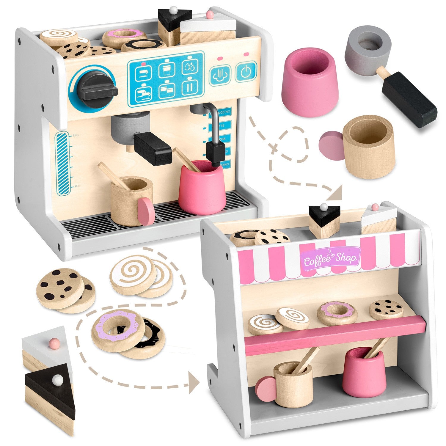 Ricokids kavos puodelis su cukraus gamykla 785101 balta