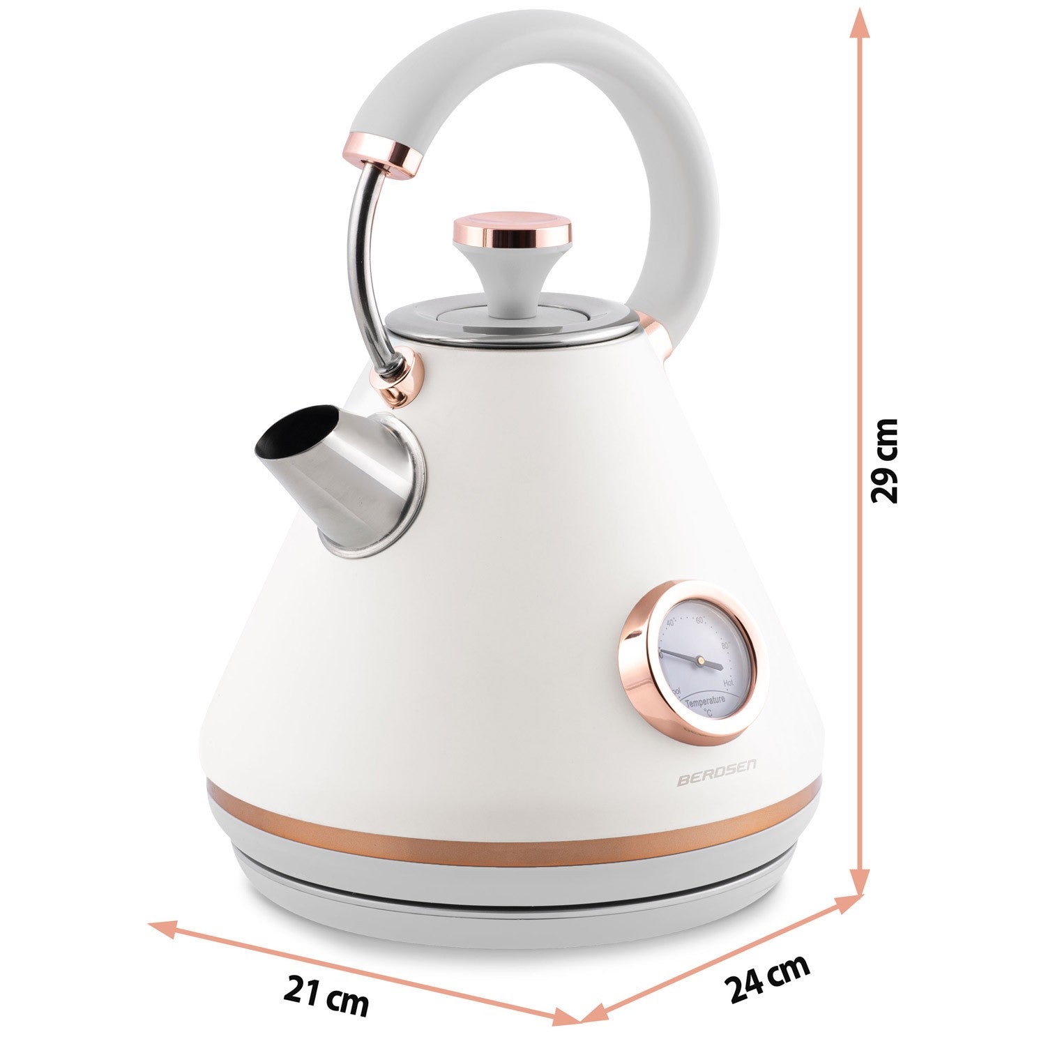 Elektrinė tepalo su 1,7 L termometru Berdsen BD-701 balta