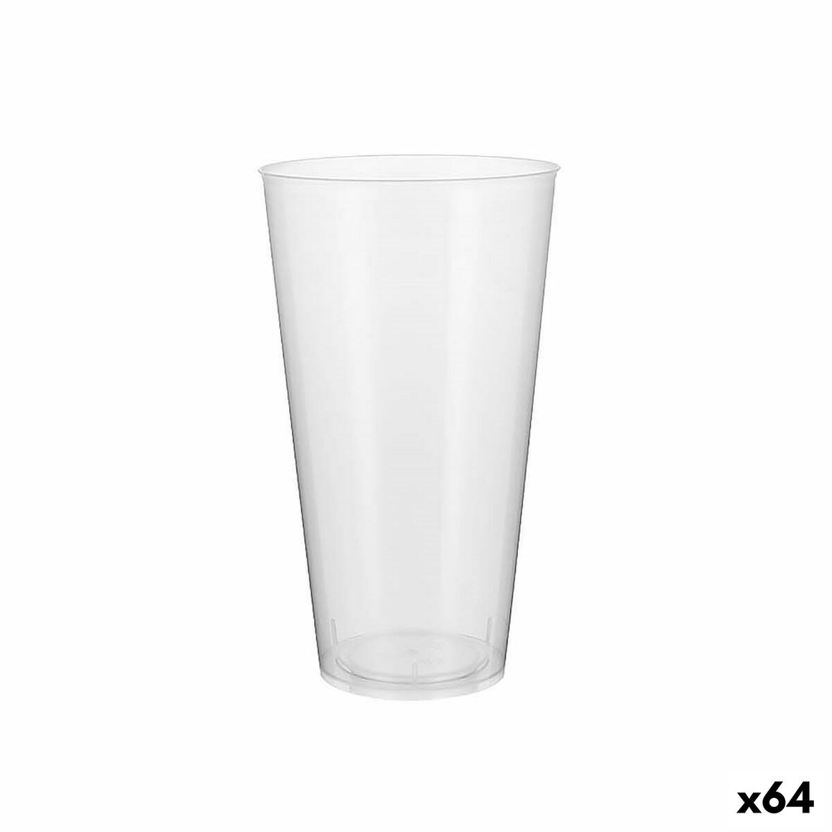 Daugkartinio naudojimo akinių rinkinys Algon Plastmasinis Skaidrus 4 Dalys 450 ml (64 vnt.)