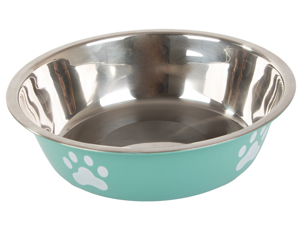 Metalinis anti-slipping dog cat food water bowl 150ml