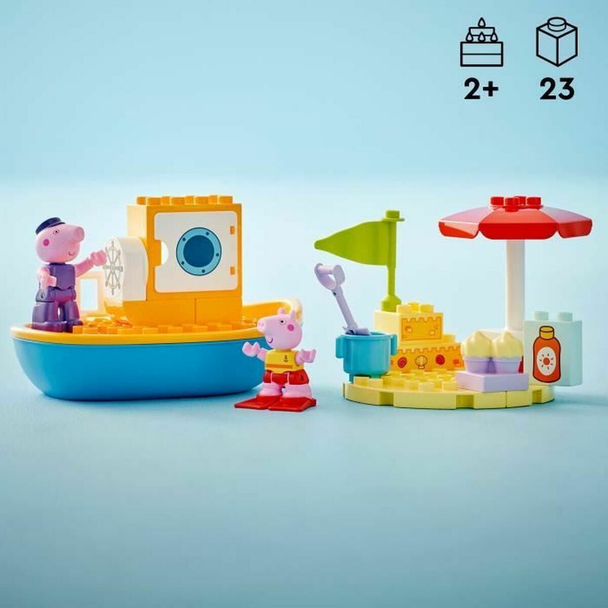 Statybos rinkinys Lego Peppa Pig's Boat Trip Spalvotas