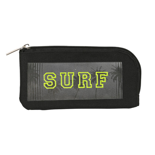 Mokyklinis dėklas Safta Surf Juoda (23 x 11 x 1 cm)