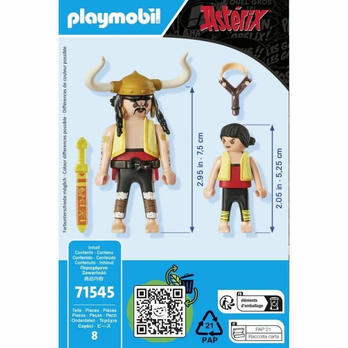 Statulėlė Playmobil Asterix 71545 8 Dalys