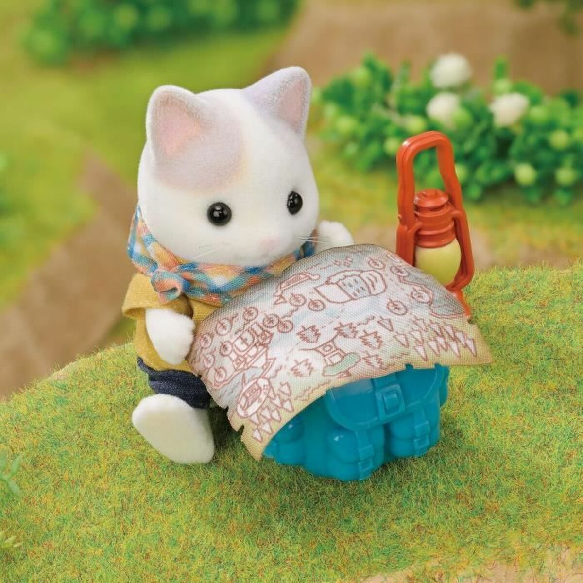 Playset Sylvanian Families Son and Baby Cat Latte - Secret Forest Adventure