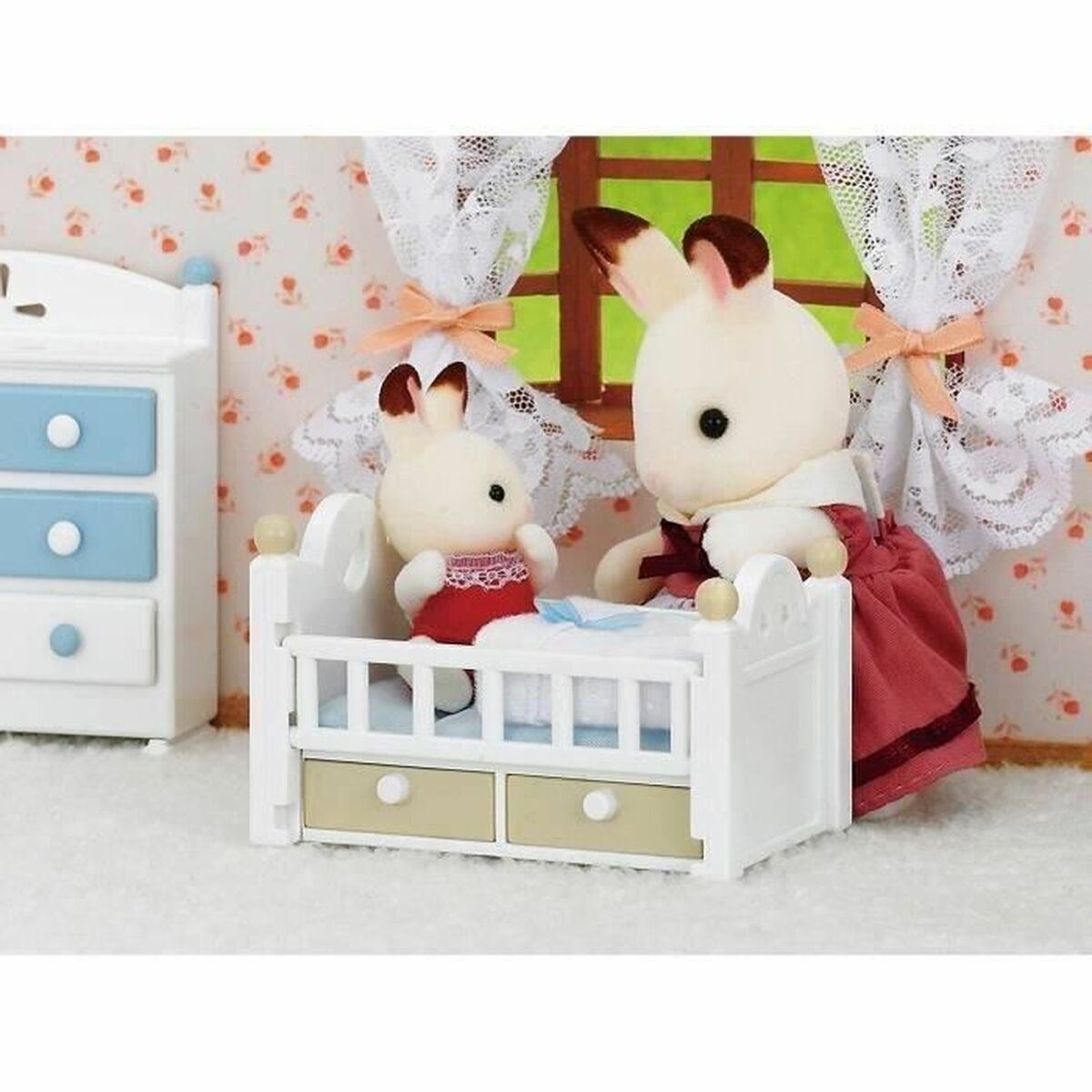 Veiklos rodikliai Sylvanian Families Baby Rabbit Chocolate Bed