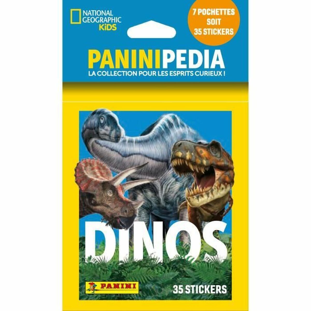 Lipdukų pakuotė Panini National Geographic - Dinos (FR) 7 Vokai