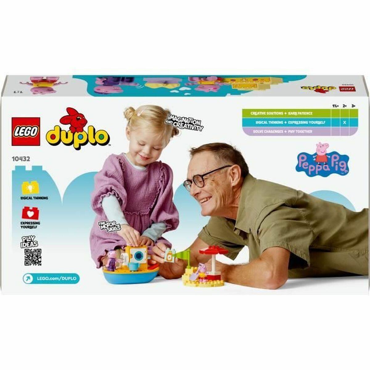 Statybos rinkinys Lego Peppa Pig's Boat Trip Spalvotas