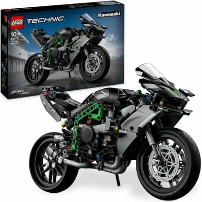 Statybos rinkinys Lego Technic 42170 Kawasaki Ninja H2R Juoda 643 Dalys