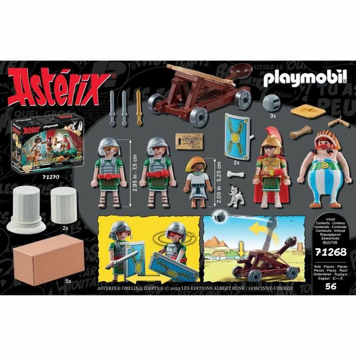 Playset Playmobil Astérix: Numerobis and the Battle of the Palace 71268 56 Dalys