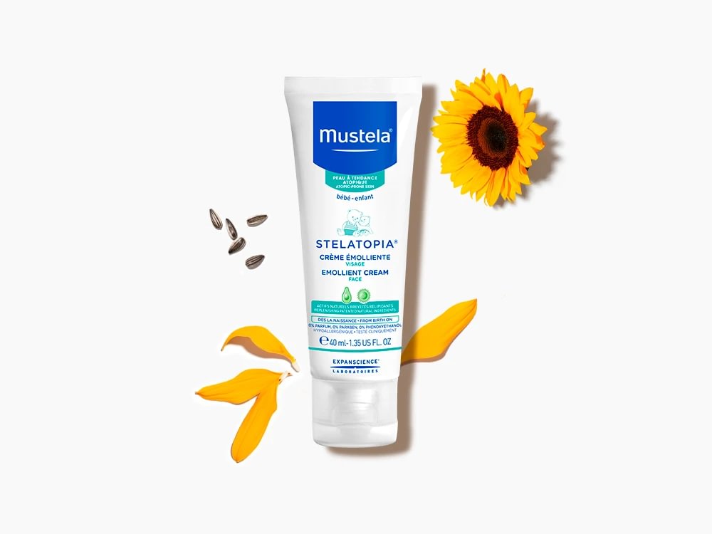 Mustela Stelatopia minkštinamasis veido kremas 40ml