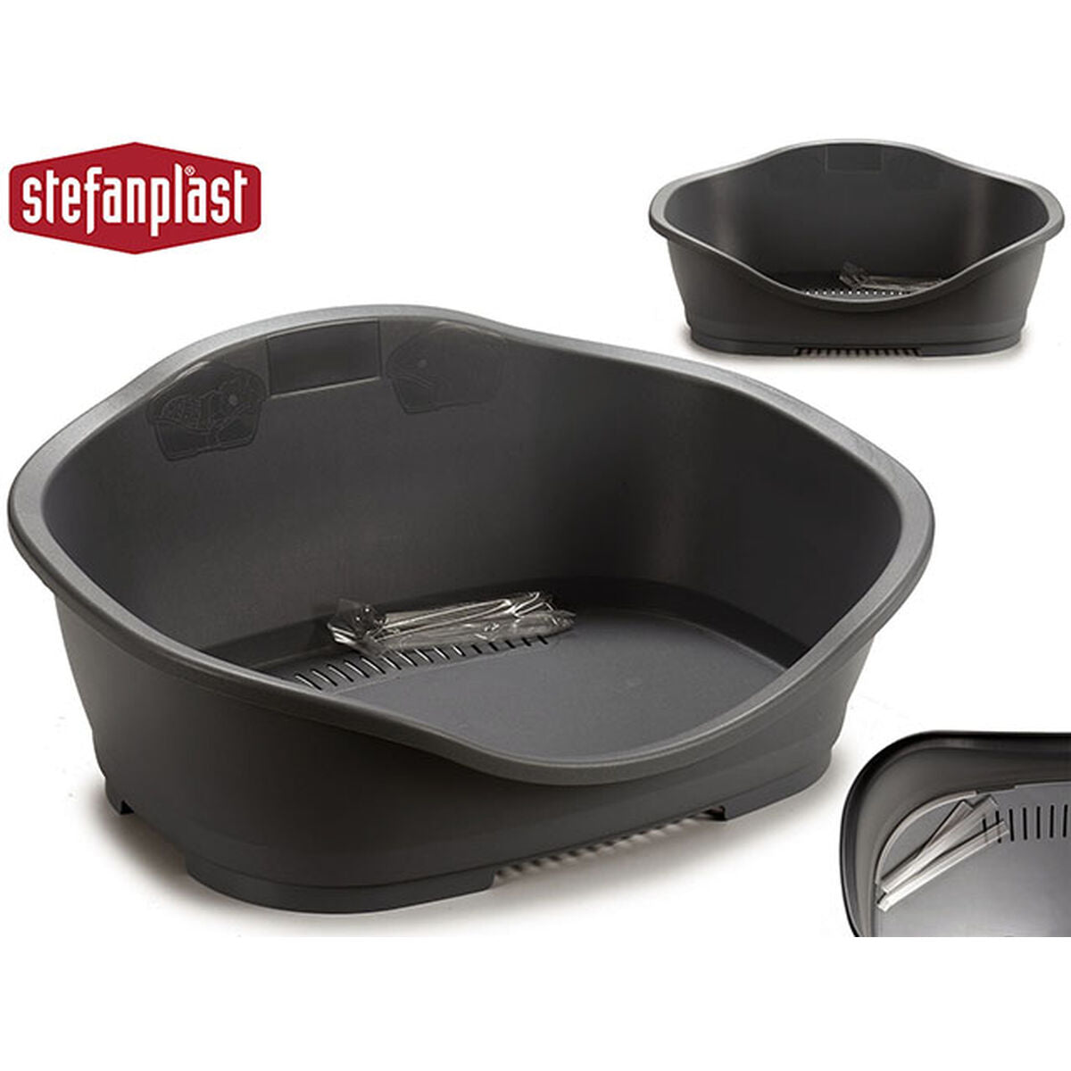 Gyvūnų lova Stefanplast 97621 Pilka Plastmasinis 68 x 27,5 x 49 cm 6 vnt.