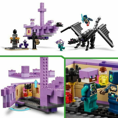 Statybos rinkinys Lego Ender Dragon & Ship Spalvotas