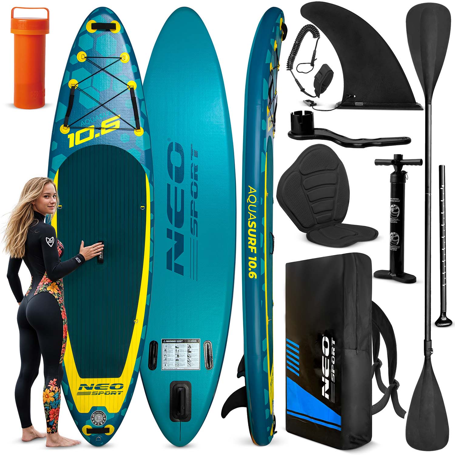 SUP Aquasurf 320 x 84 x 15 cm Neo-Sport 170203 lentelė