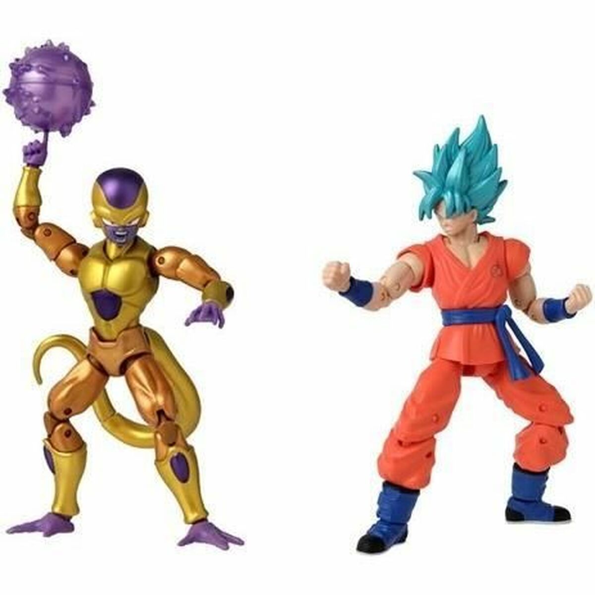 Veiklos rodikliai Dragon Ball Super Dragon Stars: Golden Frieza vs Super Saiyan Blue Goku 17 cm