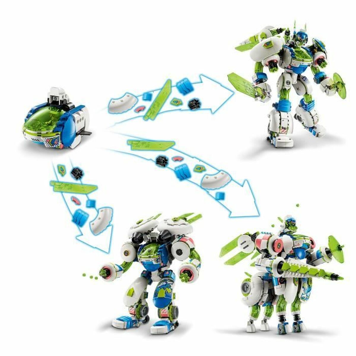 Statybos rinkinys Lego DREAMZzz 71485 Mateo and Z-Blob, the Robot Knight 1333 Dalys