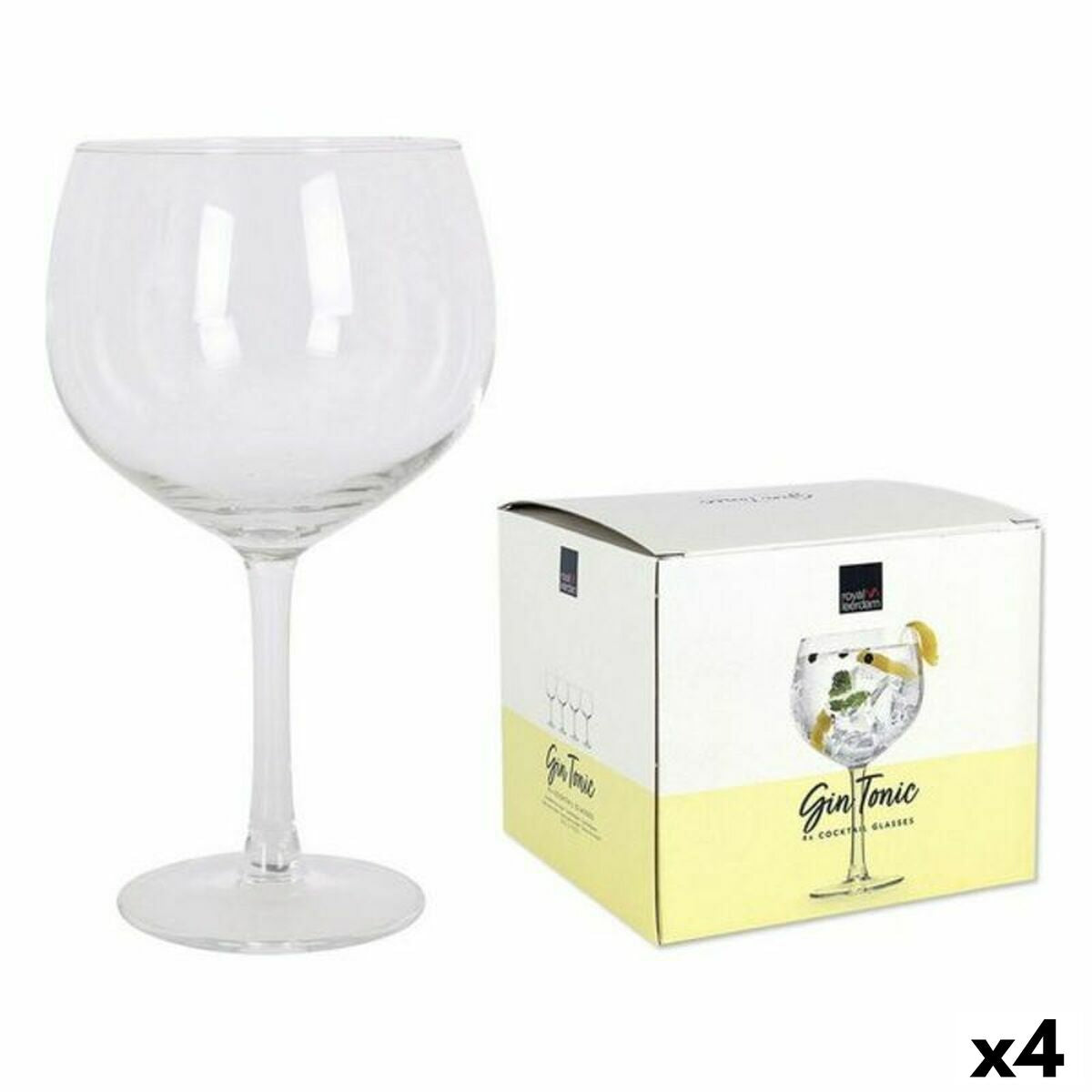 Džino ir Toniko stiklinių rinkinys Bohemia Crystal Cocktails Stiklas 4 Dalys (4 vnt.) (700 cc)