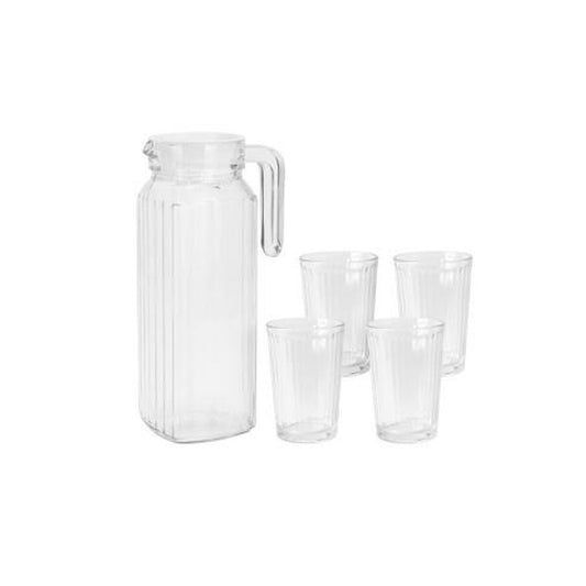 Ąsočio ir stiklinių komplektas Excellent Houseware ye9000500 200 ml 1,1 L (5 Dalys)