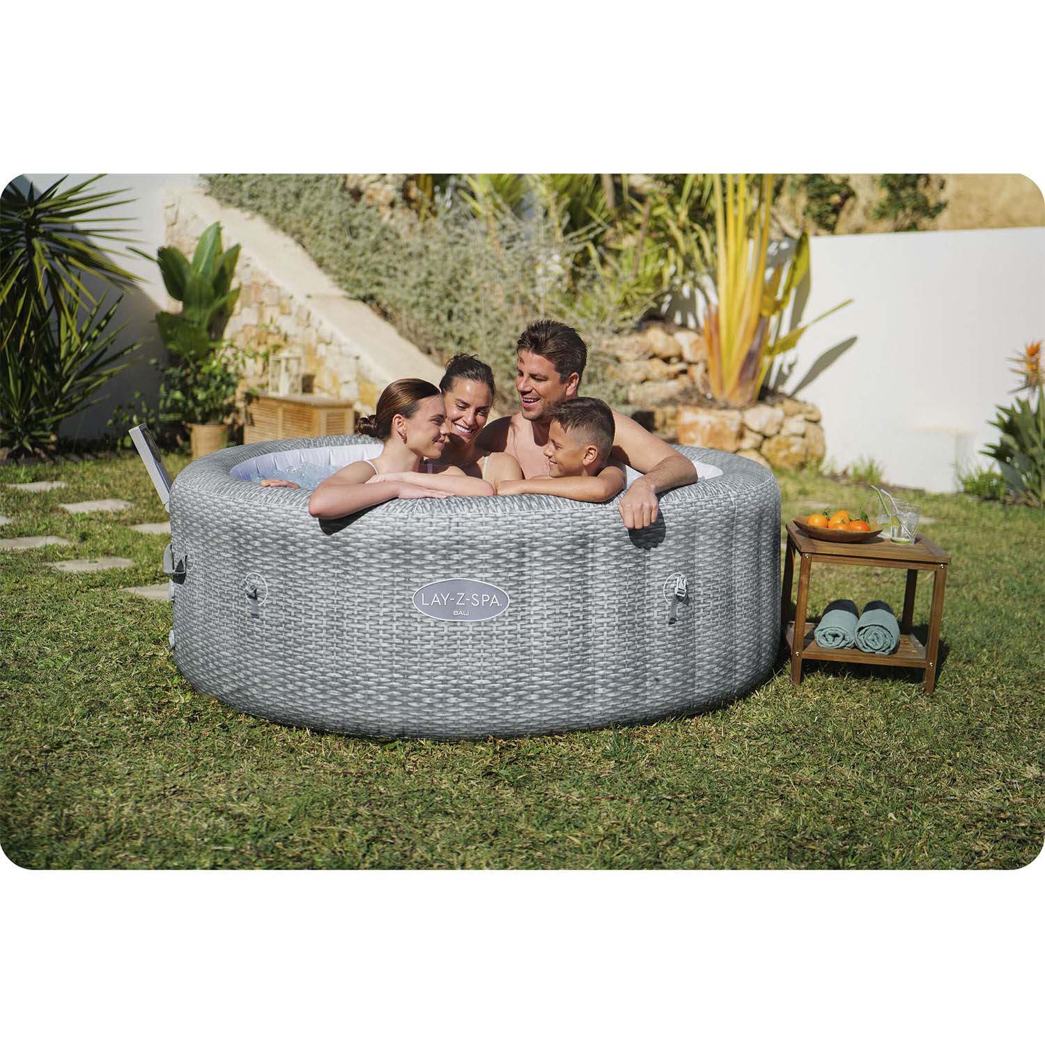 Dėgnėtinas SPA Lay-Z Bali Grey 6 asmenų Bestway 6001N