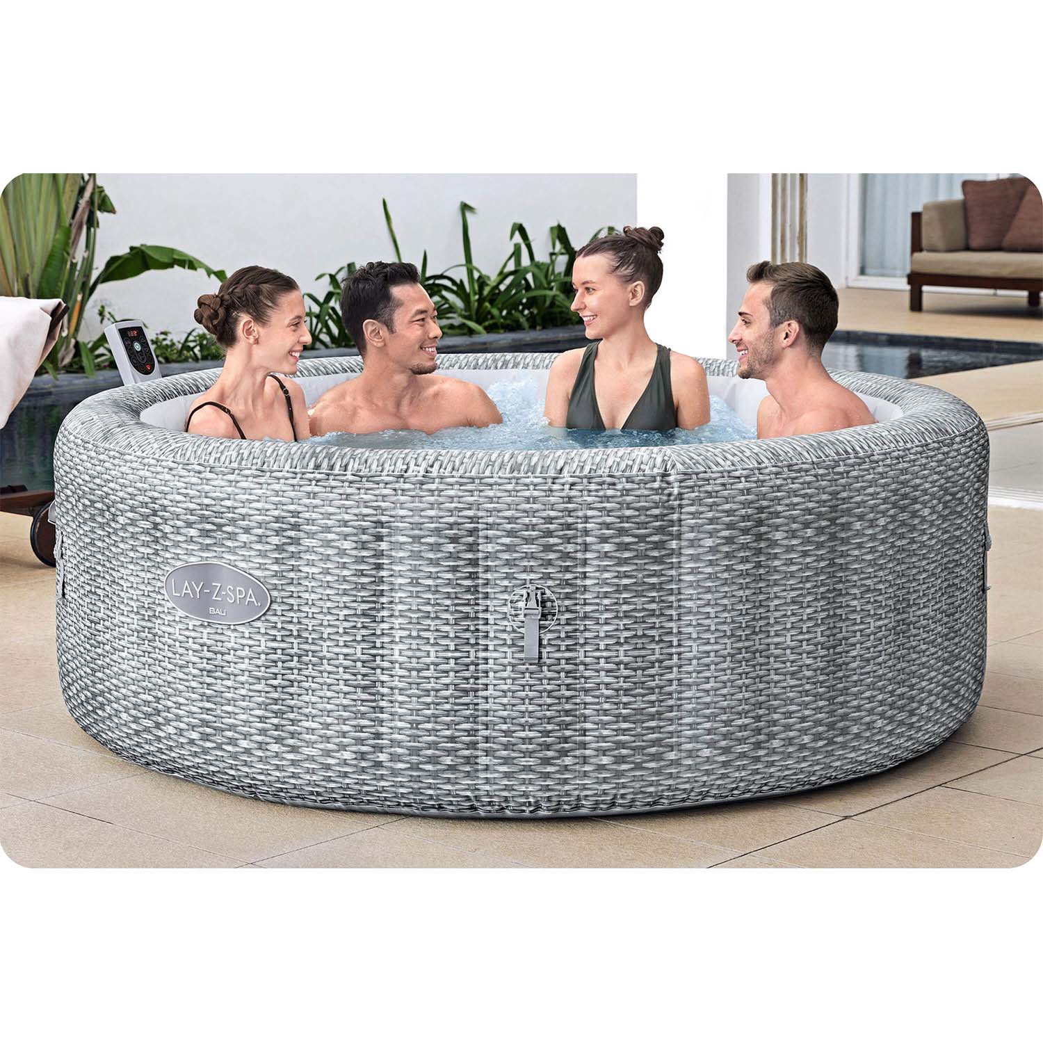 Dėgnėtinas SPA Lay-Z Bali Grey 6 asmenų Bestway 6001N